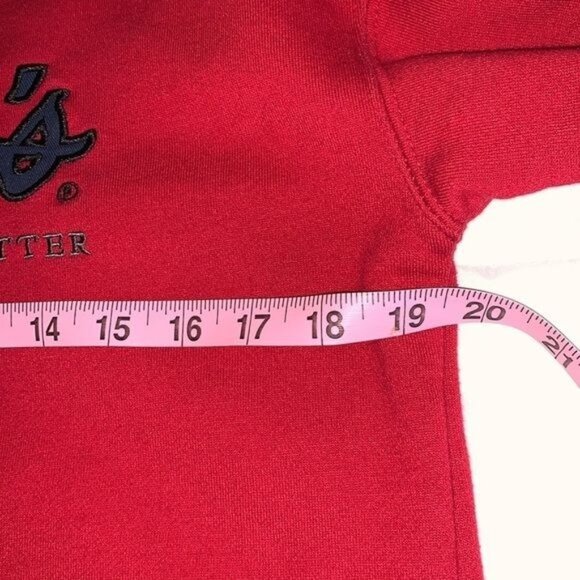 Cabelas Red Crewneck Sweatshirt S Reg/P Normal Cotton/Poly Blend - Picture 7 of 8